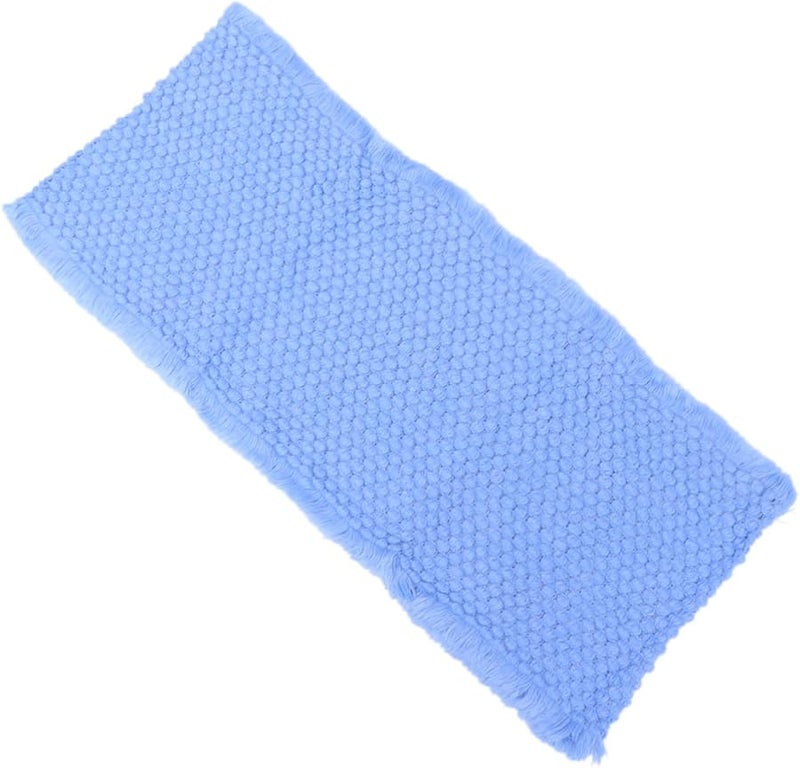 Soft Blue Knitted Cotton Pineapple Photography Blanket Newborn Props Large Comfortable - Image 1